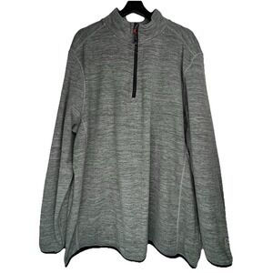 Avalanche Outdoor Supply Co Mens XXL Gray Quarter Zip Pullover CAM150U Heathered